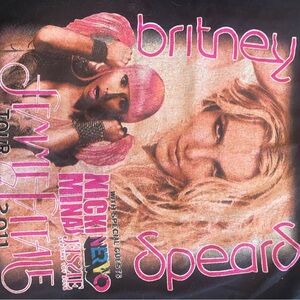 Britney Spears Femme Fatale 2011 Concert T shirt w special guest Nicki Minaj-